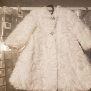 Blueberi Boulevard White Floral Jacket 18 Month Old Toddler,nice Comfortable